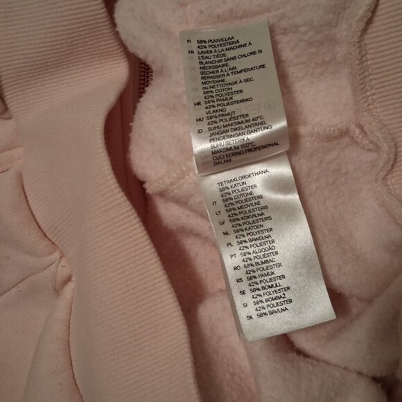 Women's H & M Pink Zip Up Hoodie, with Copper Details, Small - Picture 10 of 12